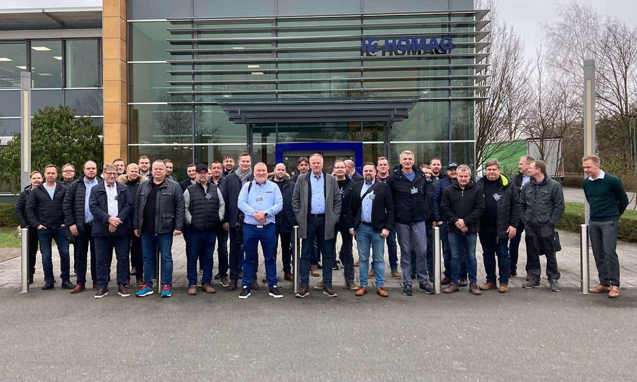 Practive Tour 2023 group at Homag